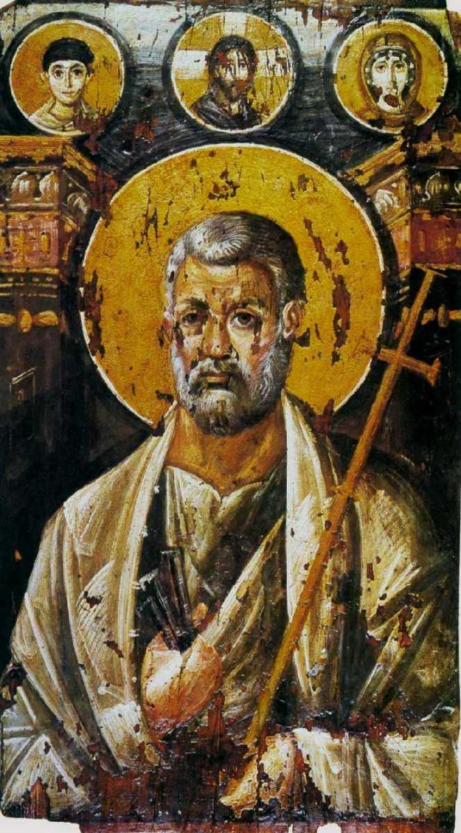 6th century Icon of the Apostle Peter from the remote Monastery of Saint Catherine, Sinai.