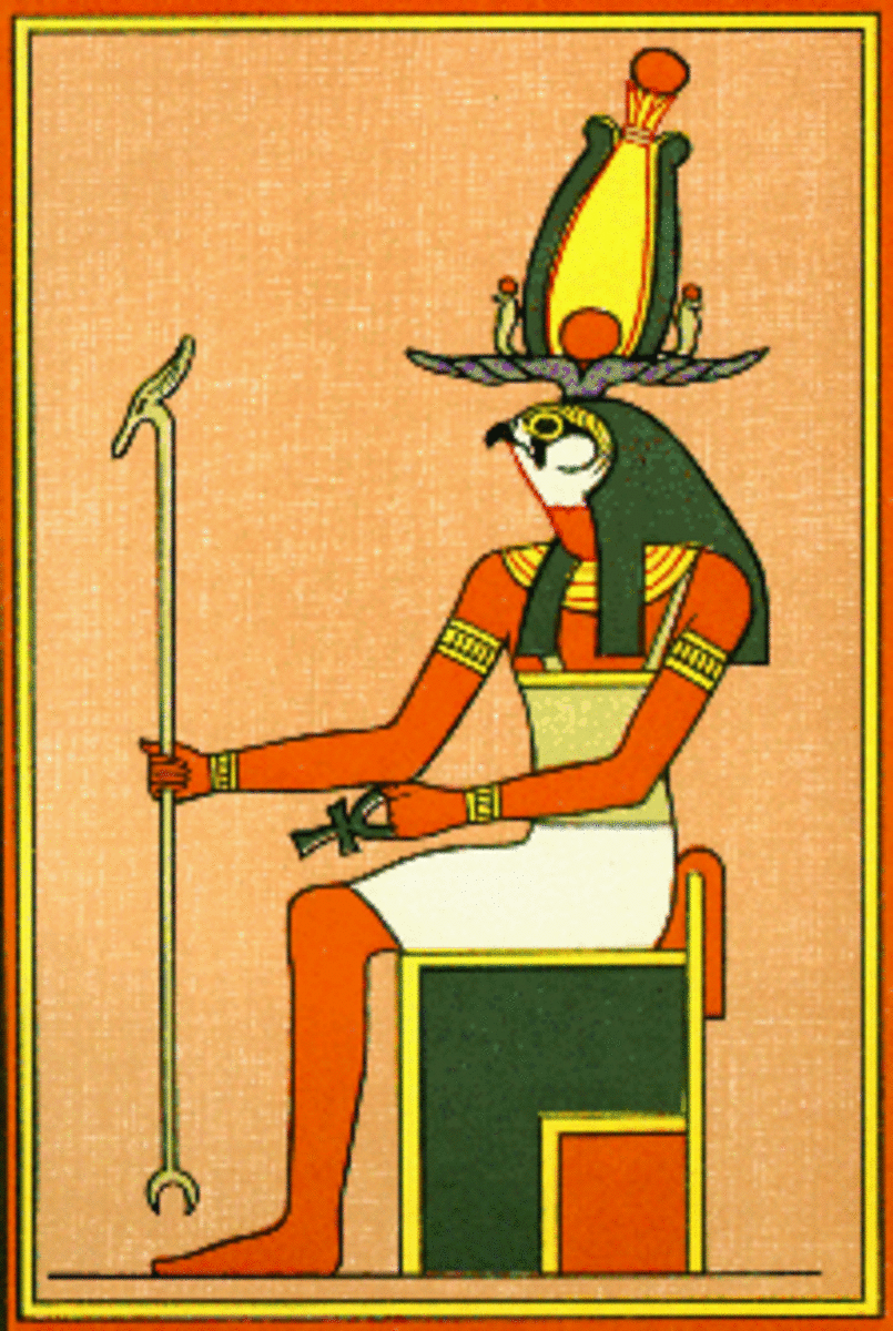 The Egyptian deity Horus.