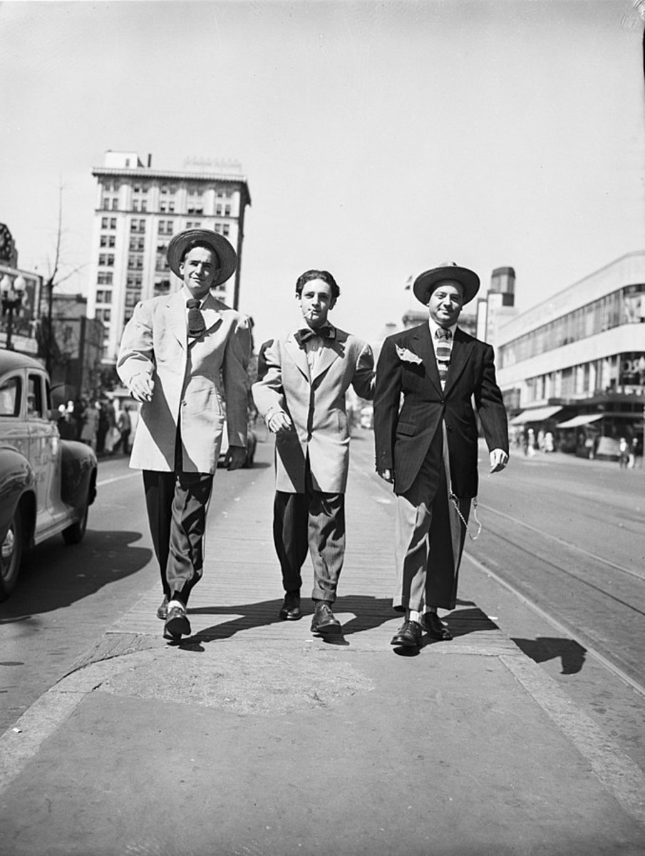 Zoot suits on parade.