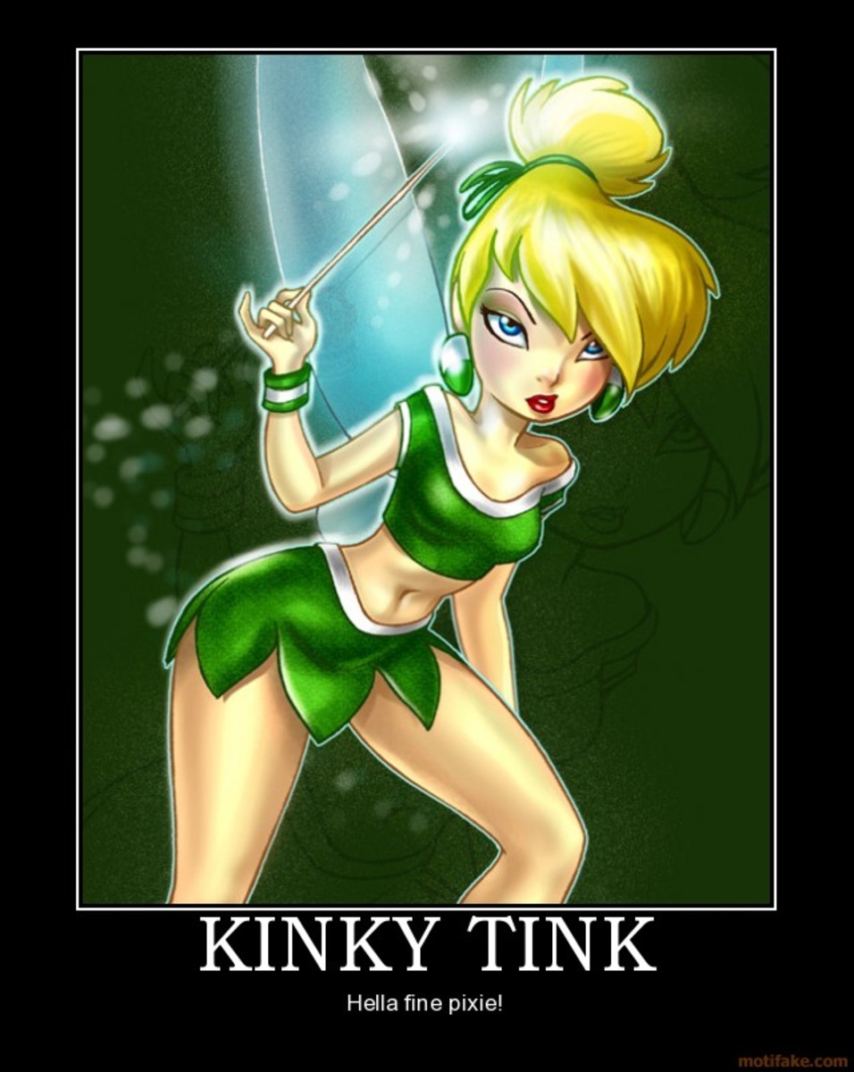Tinker Bell's transition from fairy to fetish