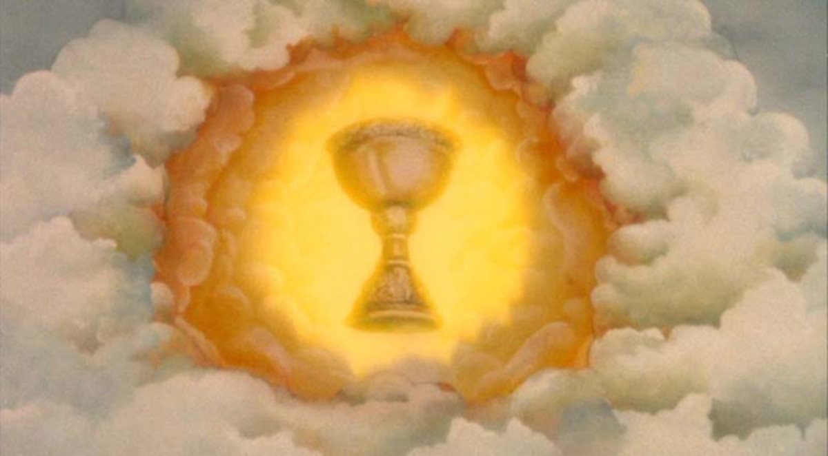 A depiction of the Holy Grail.