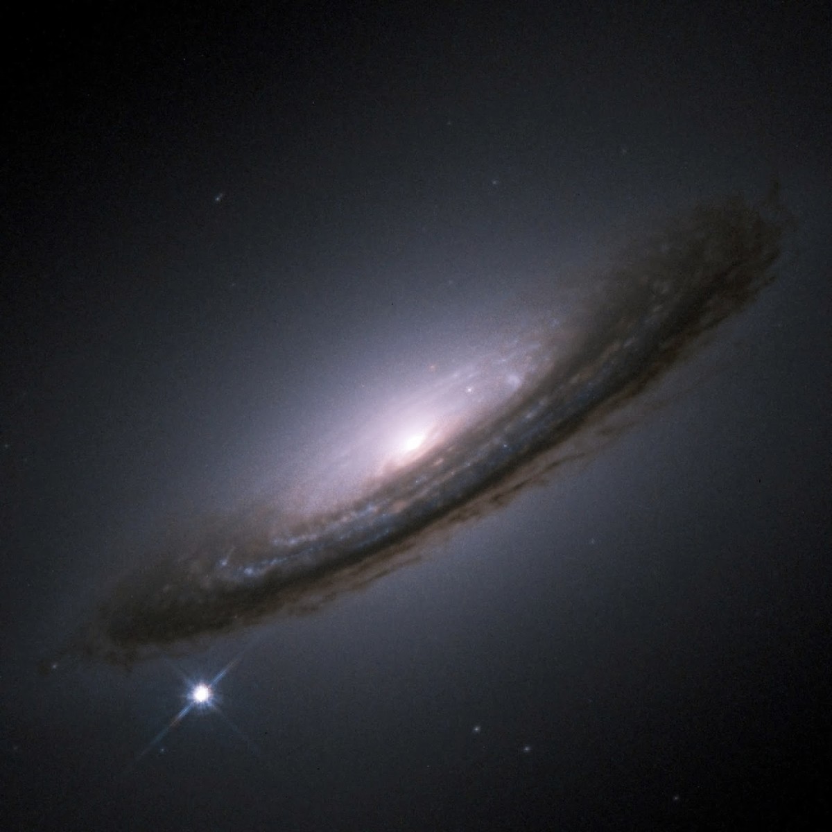 A supernova in the lower left hand side.