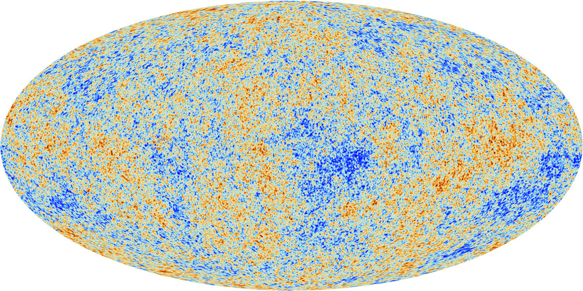 Latest map of the CMB by the Planck spacecraft.