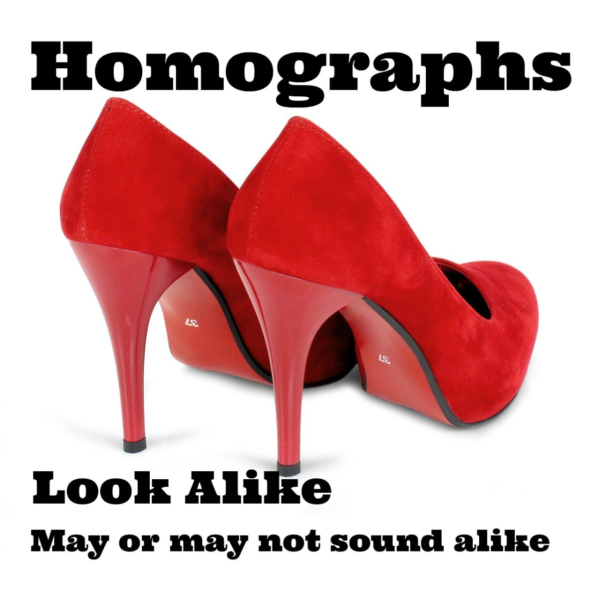 Homographs are words that look alike, but may or may not sound alike. 