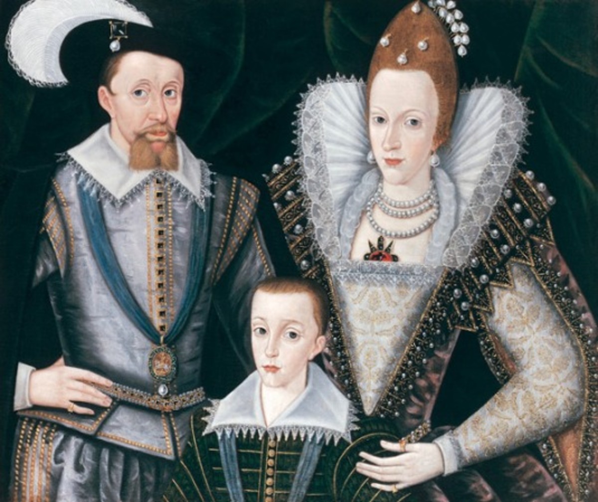 James I of England, Anne of Denmark and their eldest son Henry, Prince of Wales