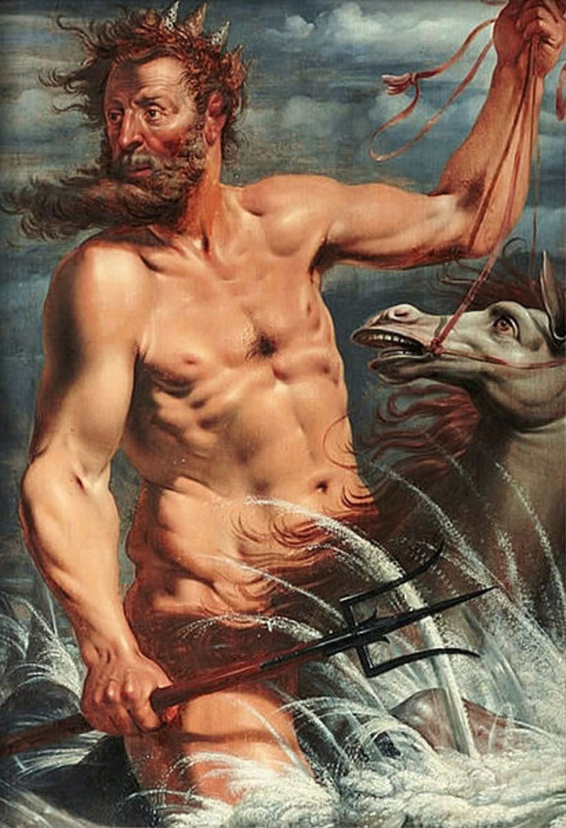 The God Neptune by Werner van den Valckert (fl. 1600–1635) PD-art-100