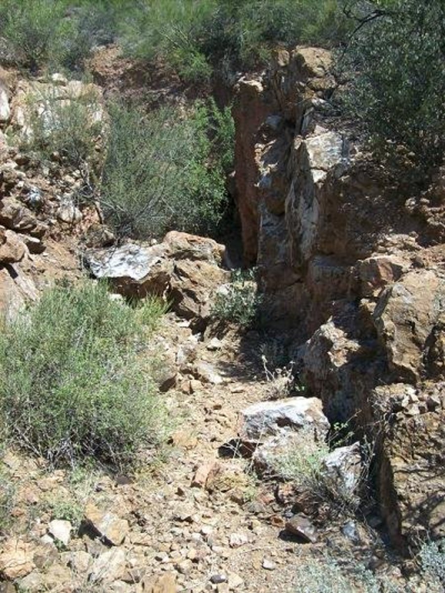 Gold mine entrance