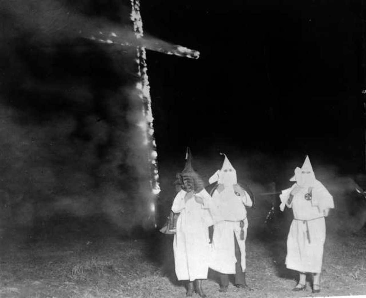 Ku Klux Klan Cross Burning