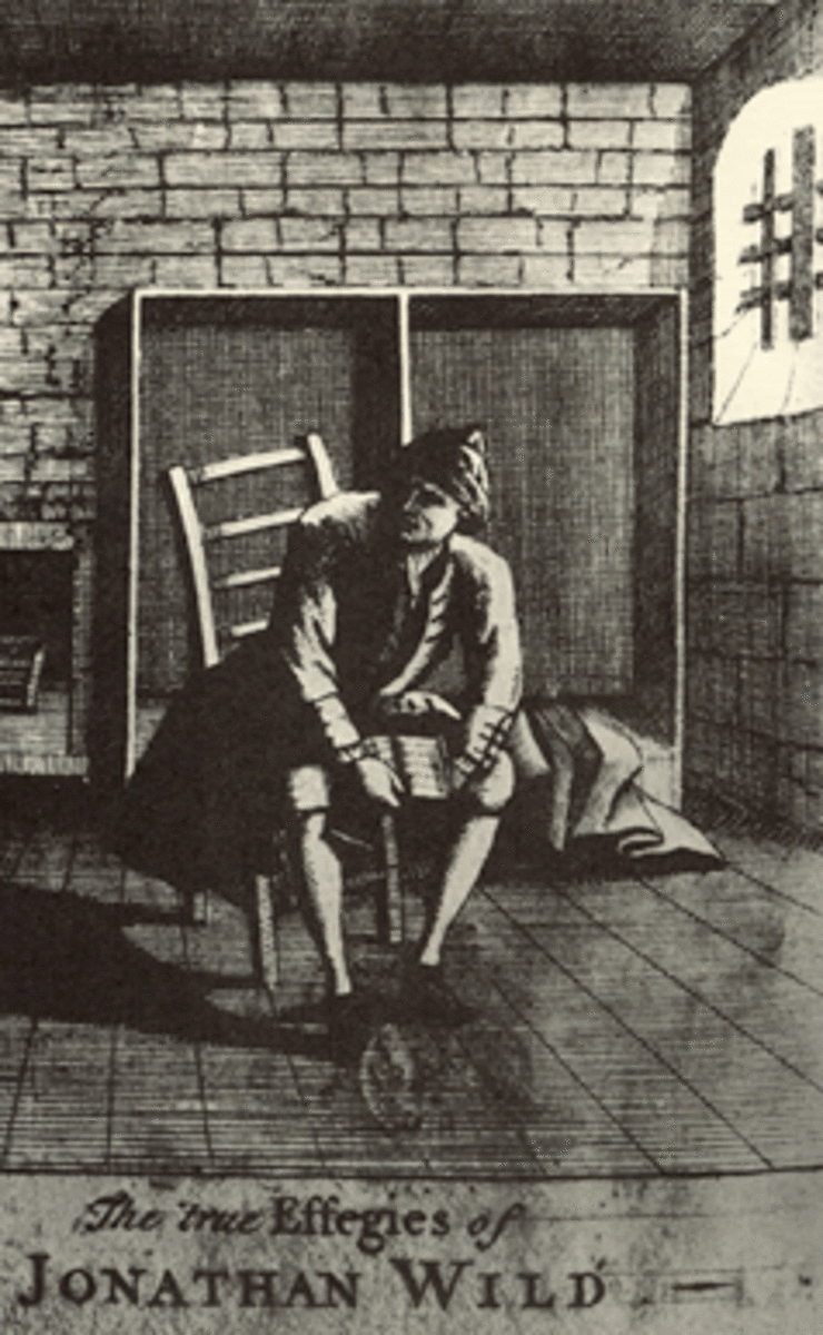 Wild sits in the condemned cell prior to his execution.