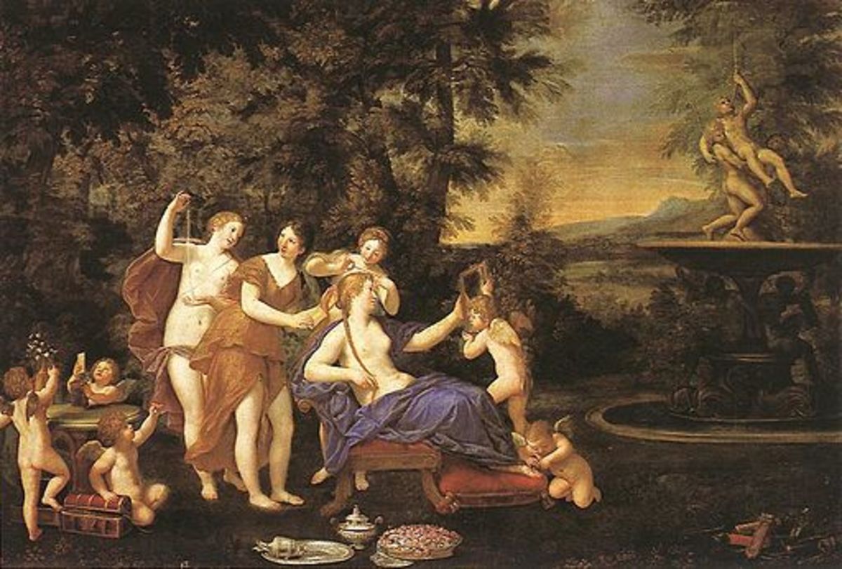 Venus Attended by Nymphs and Cupids. by Francesco Albani