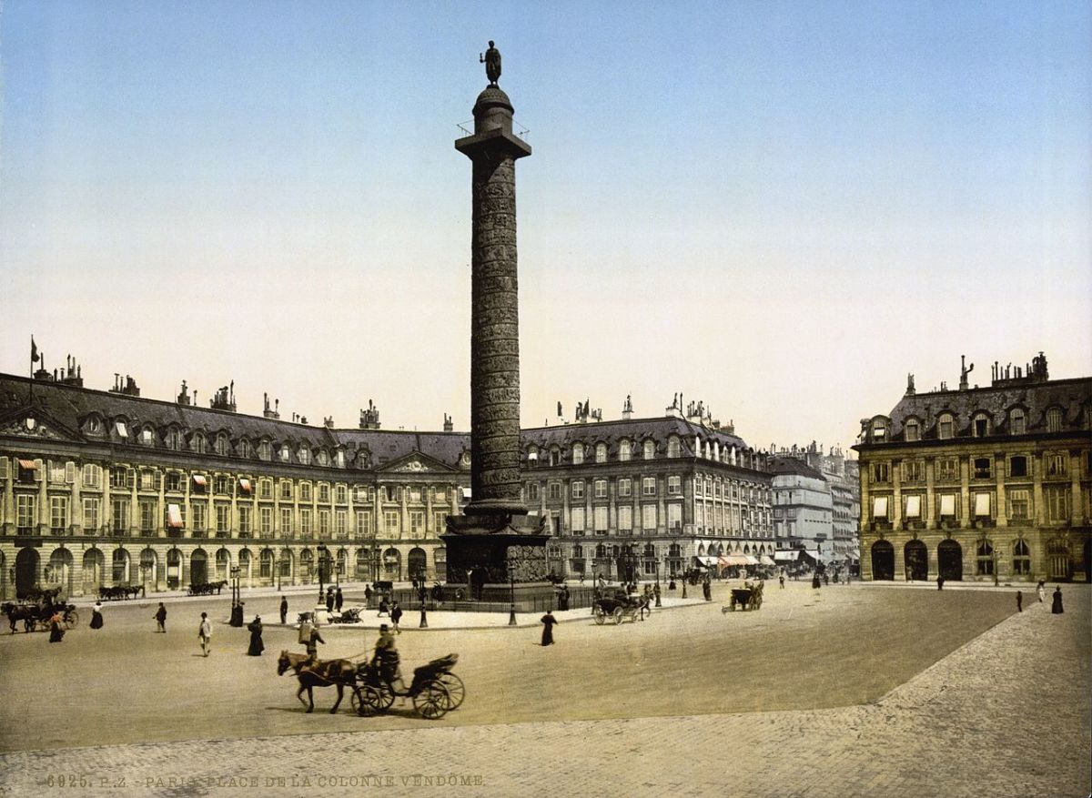 The Place Vendome in 1890 - the column was completed in 1810