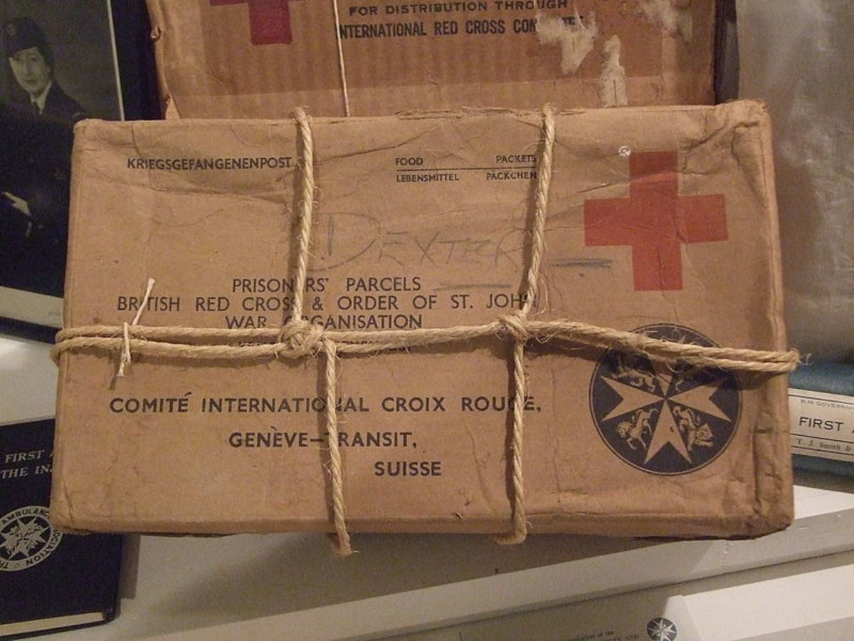 Red Cross parcels could be delivered to prisoners in camps.