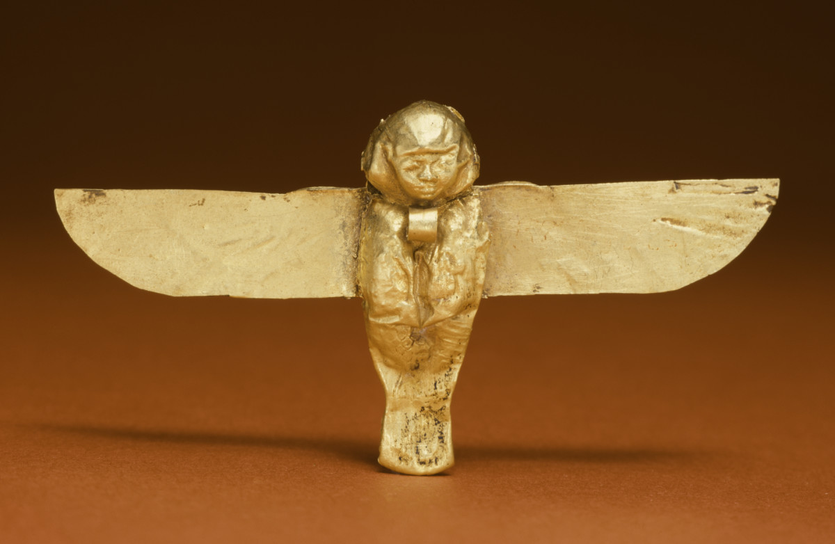 Representation of a Ba. Note the human head and bird wings