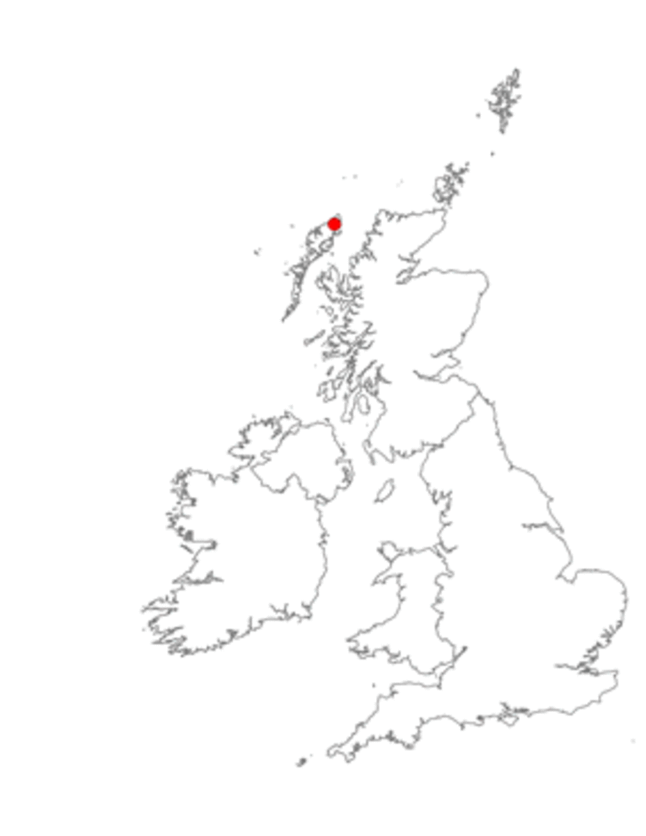 Lewis, Outer Hebrides - location in the British Isles