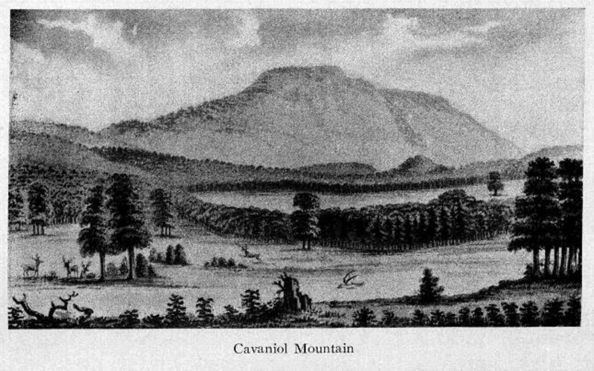 During 1819, Thomas Nuttall, an English botanist and naturalist, traveled through Eastern Oklahoma and recorded this sketch of "Cavaniol Mountain".