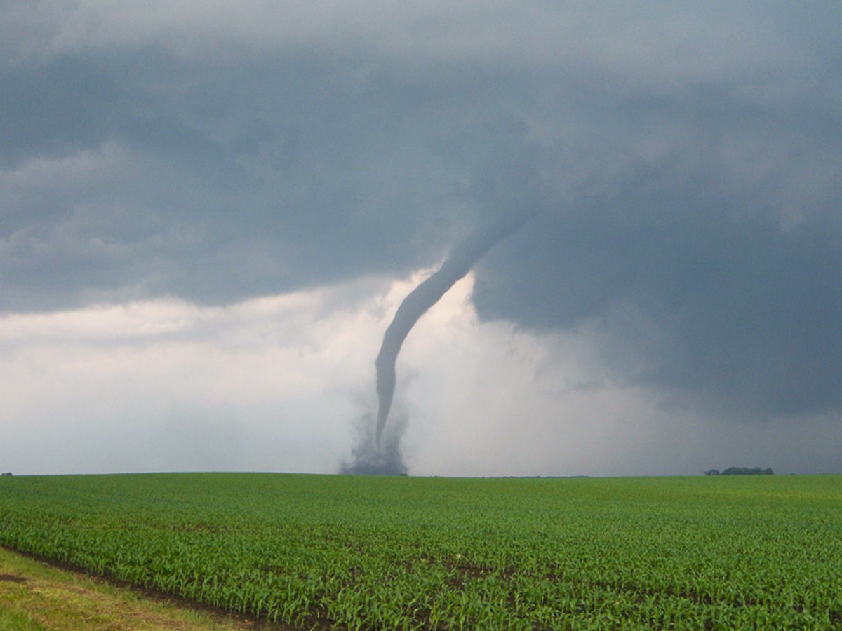 A midwestern funnel cloud might look something like this
