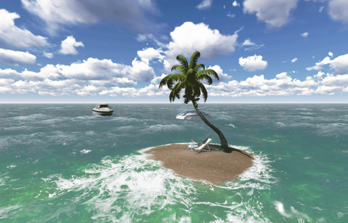 This particular island is not a good place to be during a hurricane,