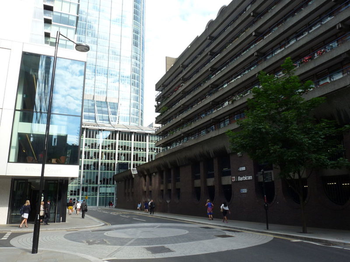 The Grub Street area today is largely covered by the Barbican development.
