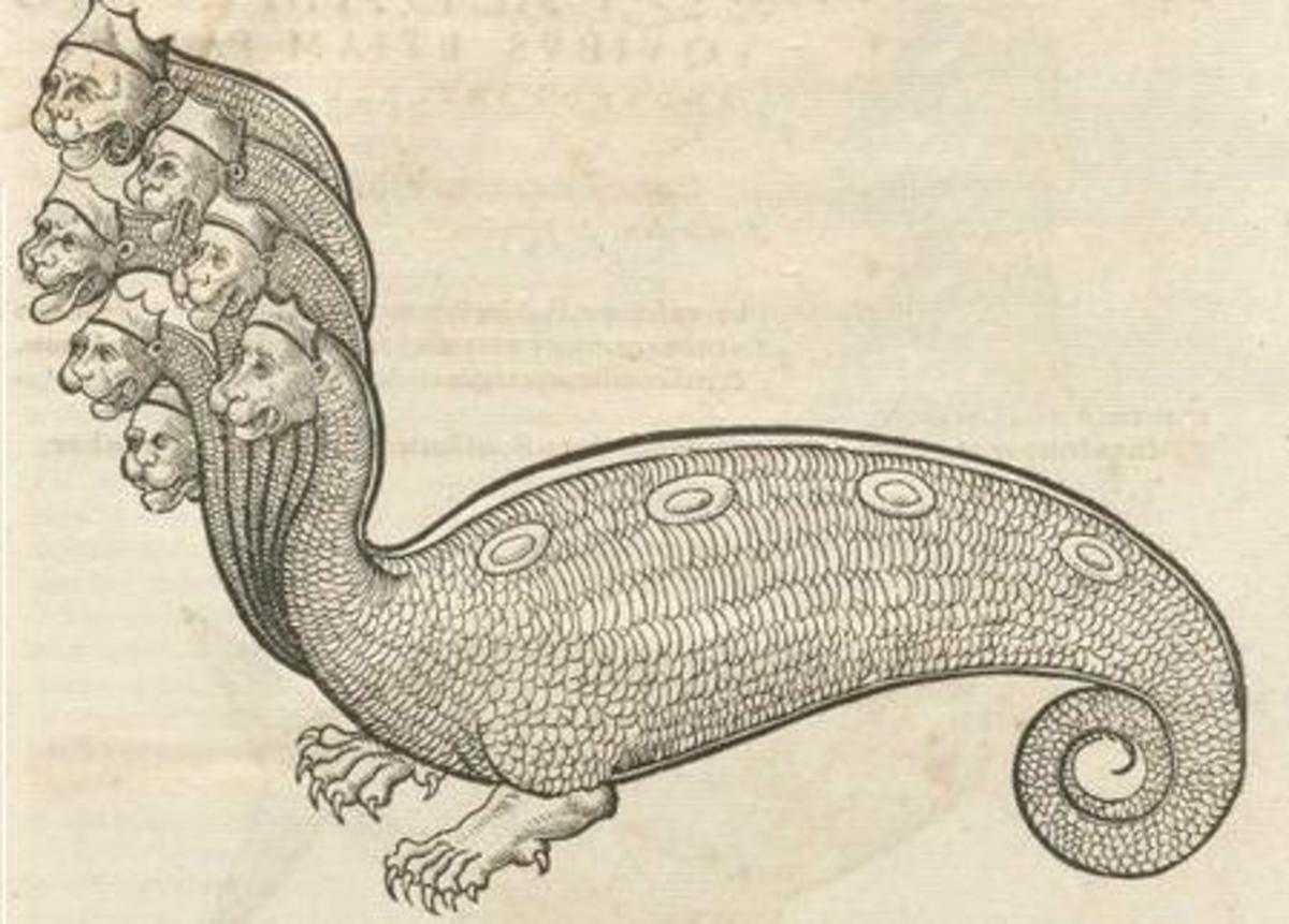 Engraving of the Lernaean Hydra