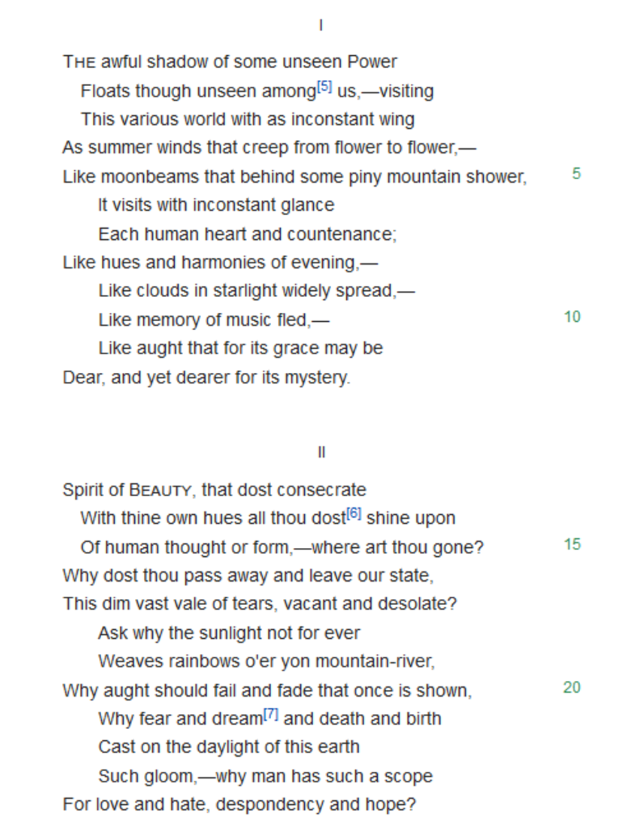 analysis-of-poem-hymn-to-intellectual-beauty-by-percy-bysshe-shelley