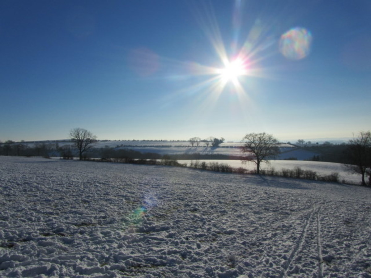 Christmas morning in rural England