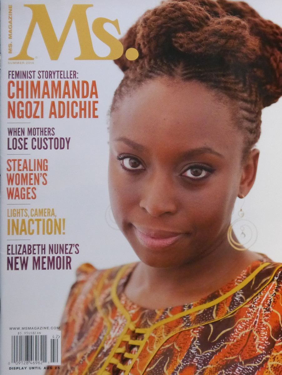 Adichie on the cover of "Ms. Magazine" in 2014