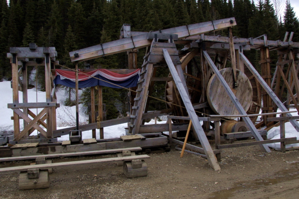 A Cornish water wheel 