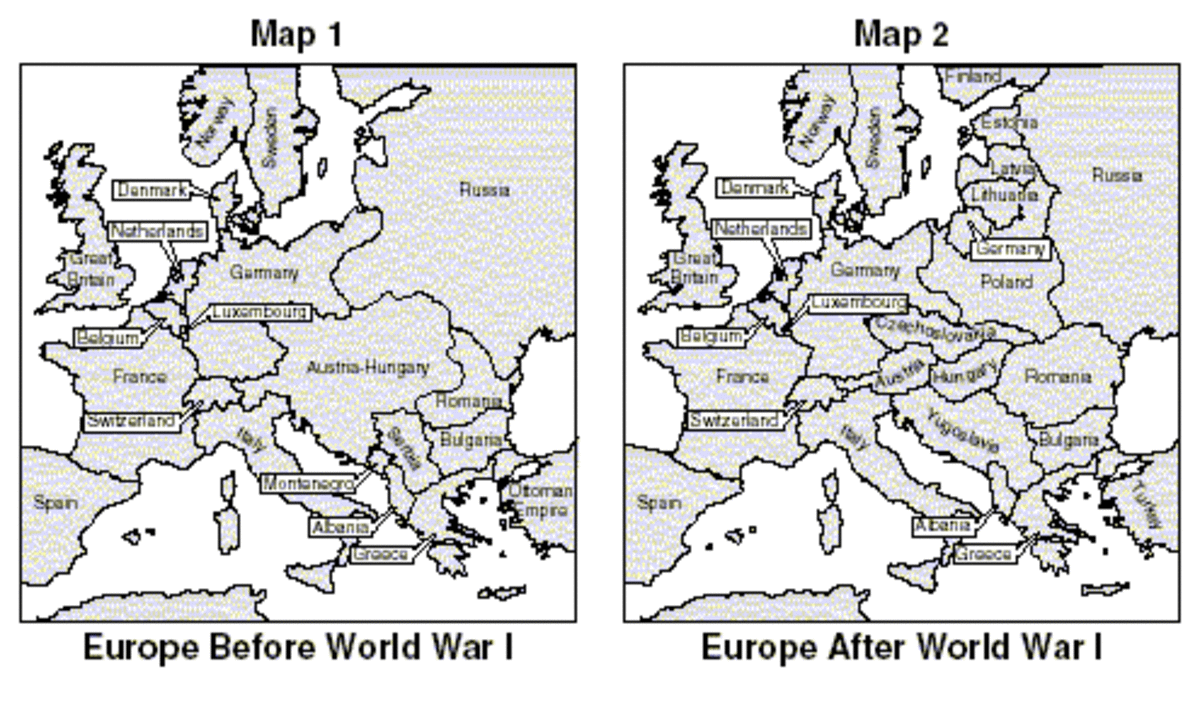 European Borders Post-WW1