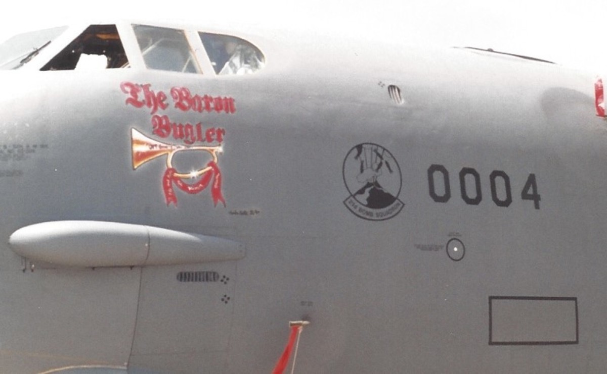 Nose are on a B-52 at Andrews AFB, MD.