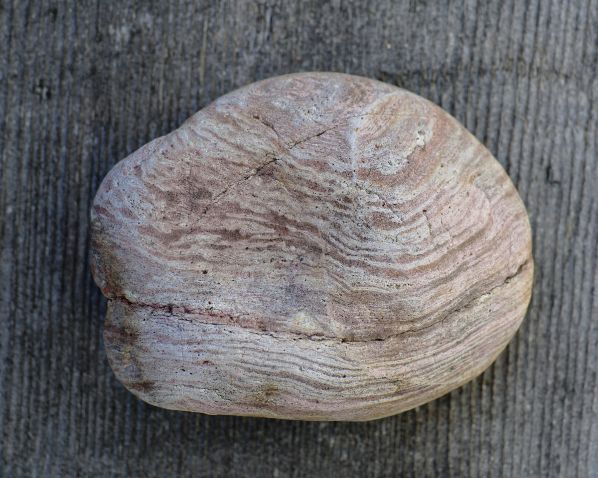 Banded Rhyolite, a Lake Michigan Beach Stone