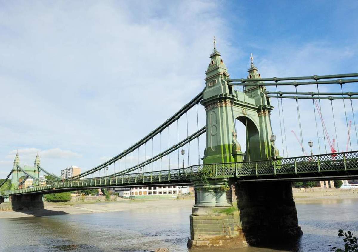 Map Of London Bridges Over The Thames - United States Map