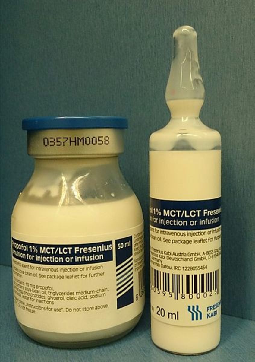 Propofol has an appearance very similar to milk, and is currently the only exception to the rule that white liquids should never be given intravenously.