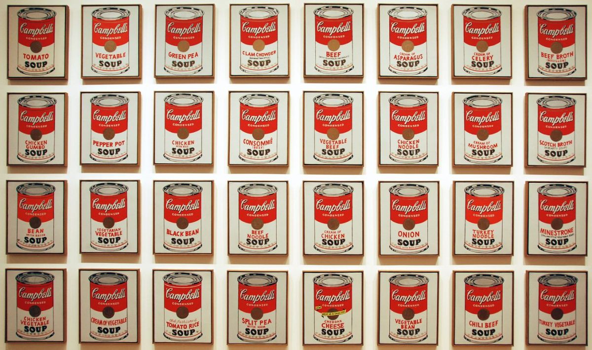 32 Campbell's Soup Cans by Andy Warhol