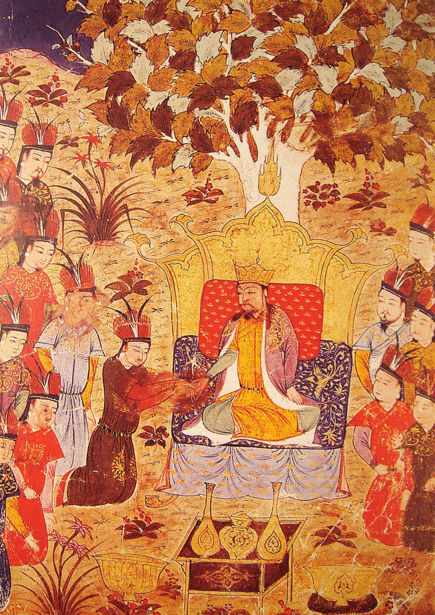 Artistic Depiction of Ugedei's Coronation Ceremony