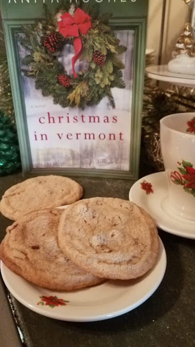 This recipe was inspired by references to cookies, shortbread, cinnamon, and maple syrup in "Christmas in Vermont."