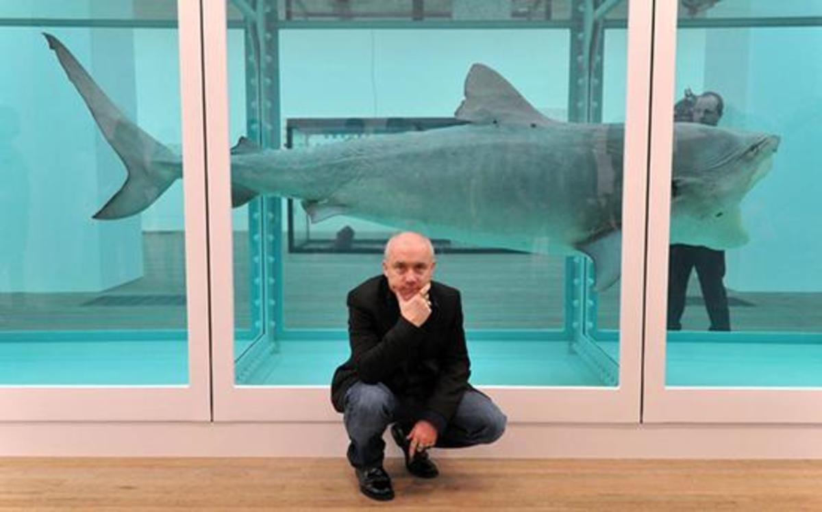 "The Physical Impossibilities of Death in the Mind of Someone Living" by Damien Hirst 