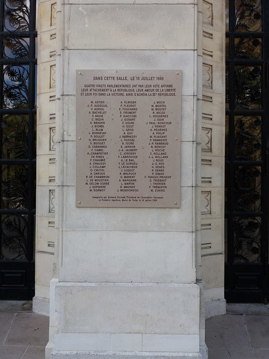 The 80 Parliamentarians That Refused to Vote for the Vichy Regime
