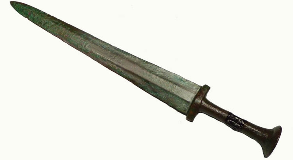 Figure 2: A bronze short-sword from the Luristan region of the Near East. 