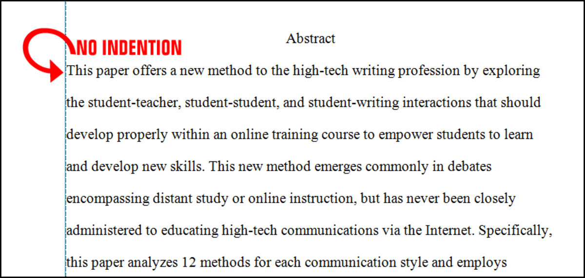 Format The Abstract Page In Apa Style 6th Edition Owlcation