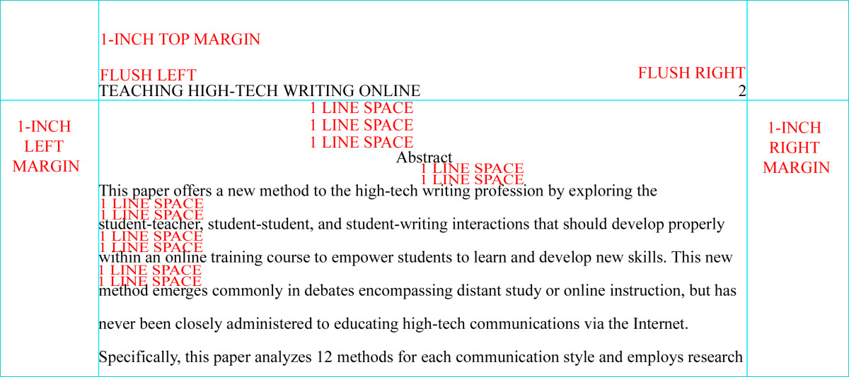 apa format without title page and abstract