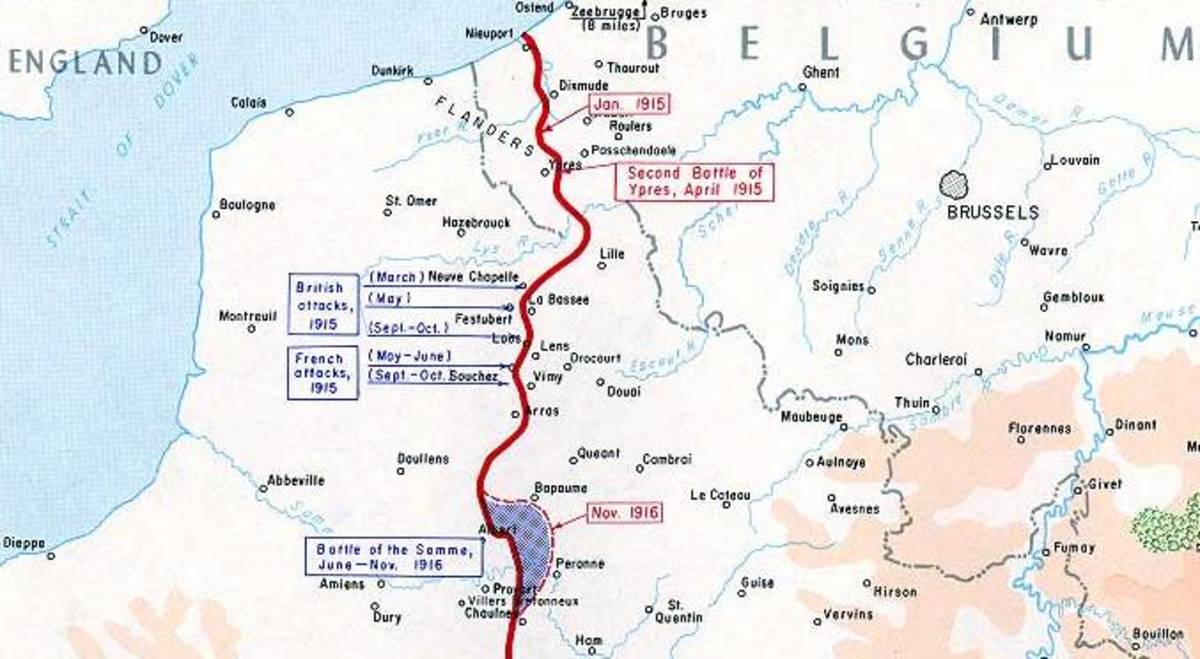 battle of verdun ww1 map