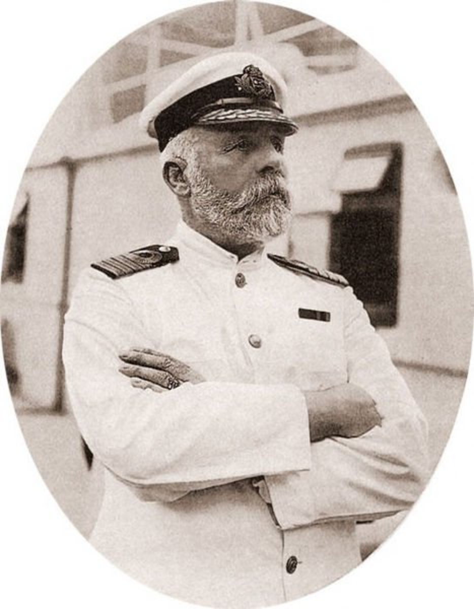 Edward Smith, the captain of Titanic.  Smith was killed, along with 1,500 others, after she struck the iceberg and went down.  His body has never been recovered.