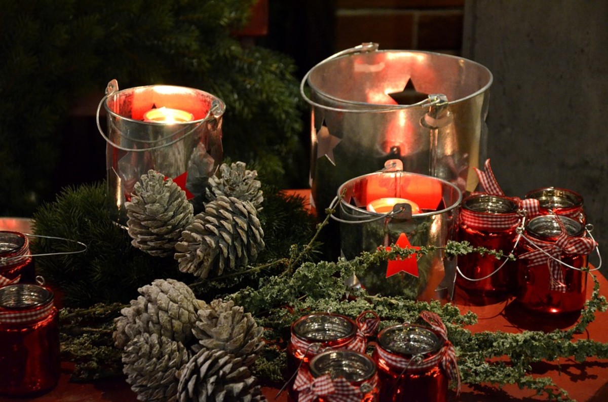 Pine cones used for decorations