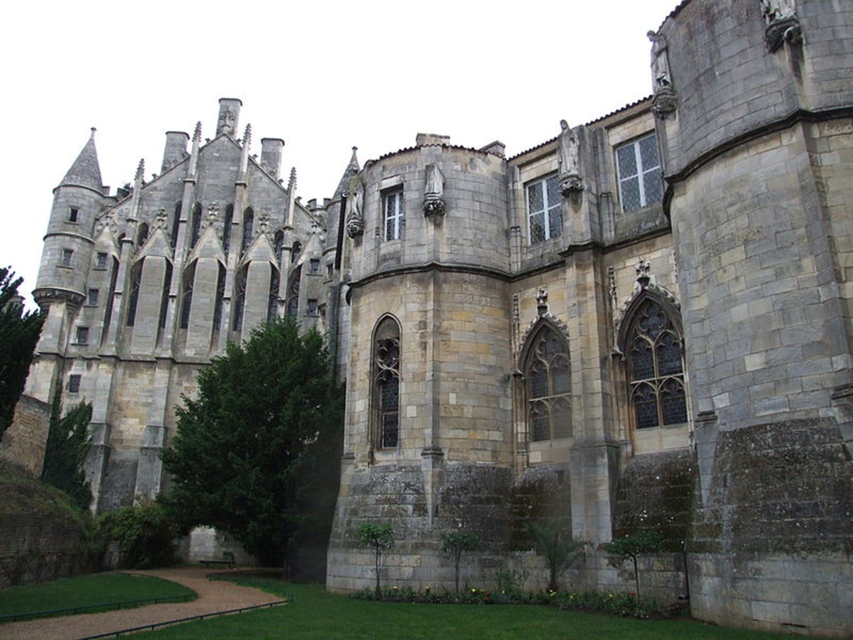 Palace of Poitiers, seat of the Counts of Poitou and Dukes of Aquitaine in the 10th through 12th centuries, where Eleanor's highly literate and artistic court inspired tales of Courts of Love.