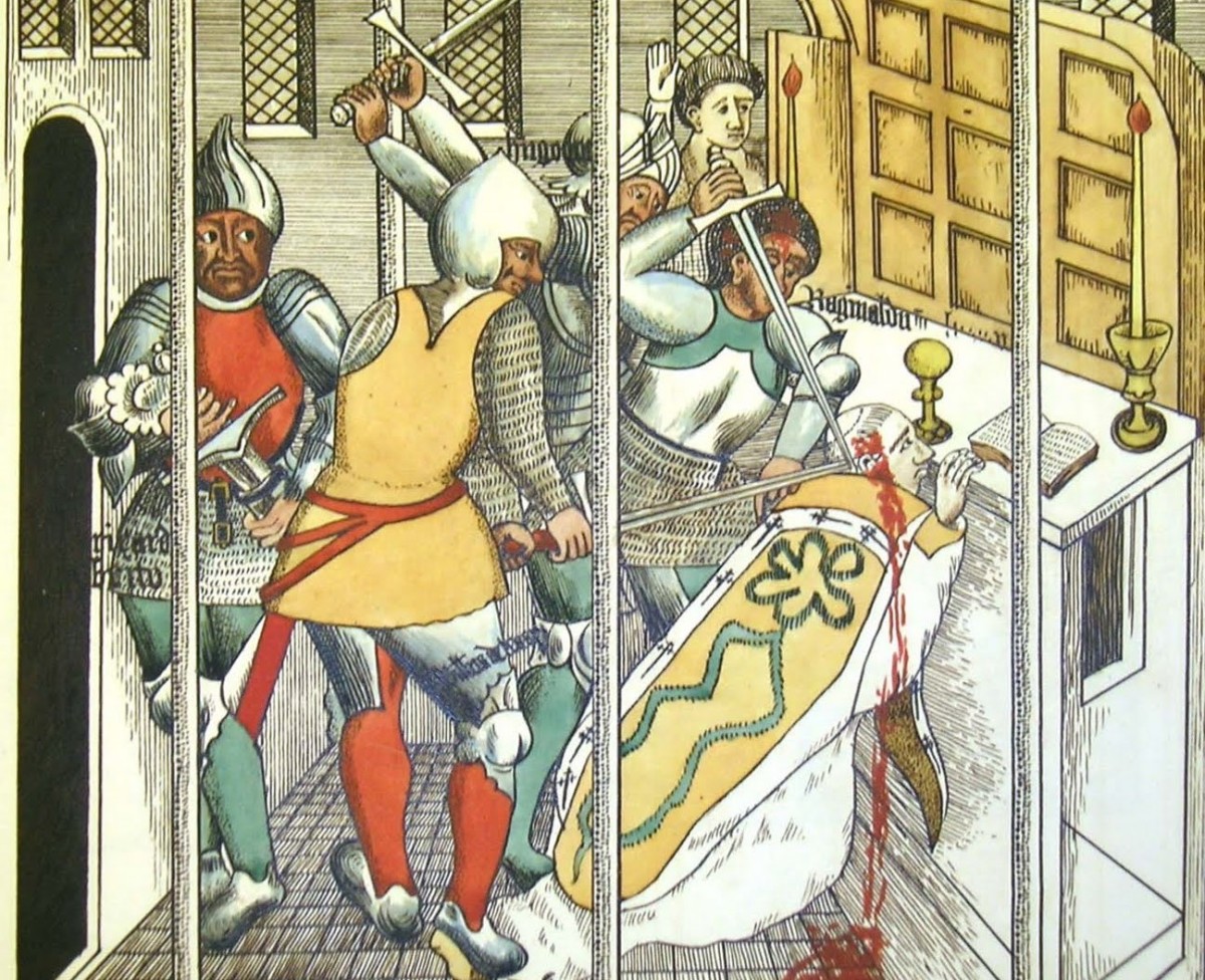 The murder of Thomas Becket