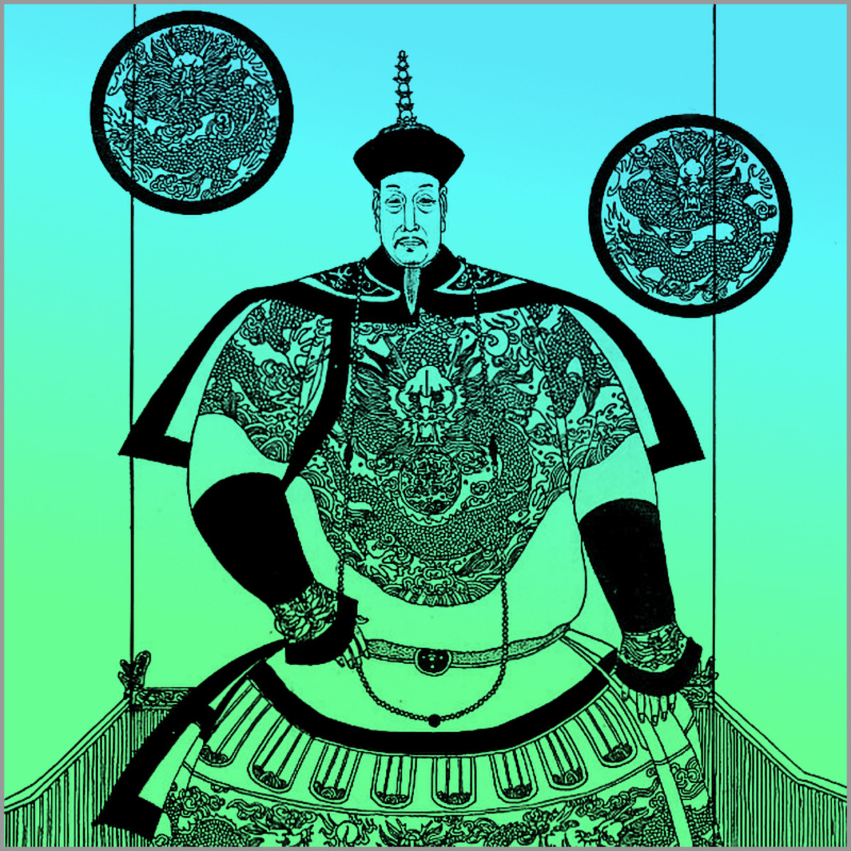 乾隆皇帝晚年自诩为“十度老人”。然而，他的繁荣与和平统治确实使他成为中国最伟大的皇帝之一。