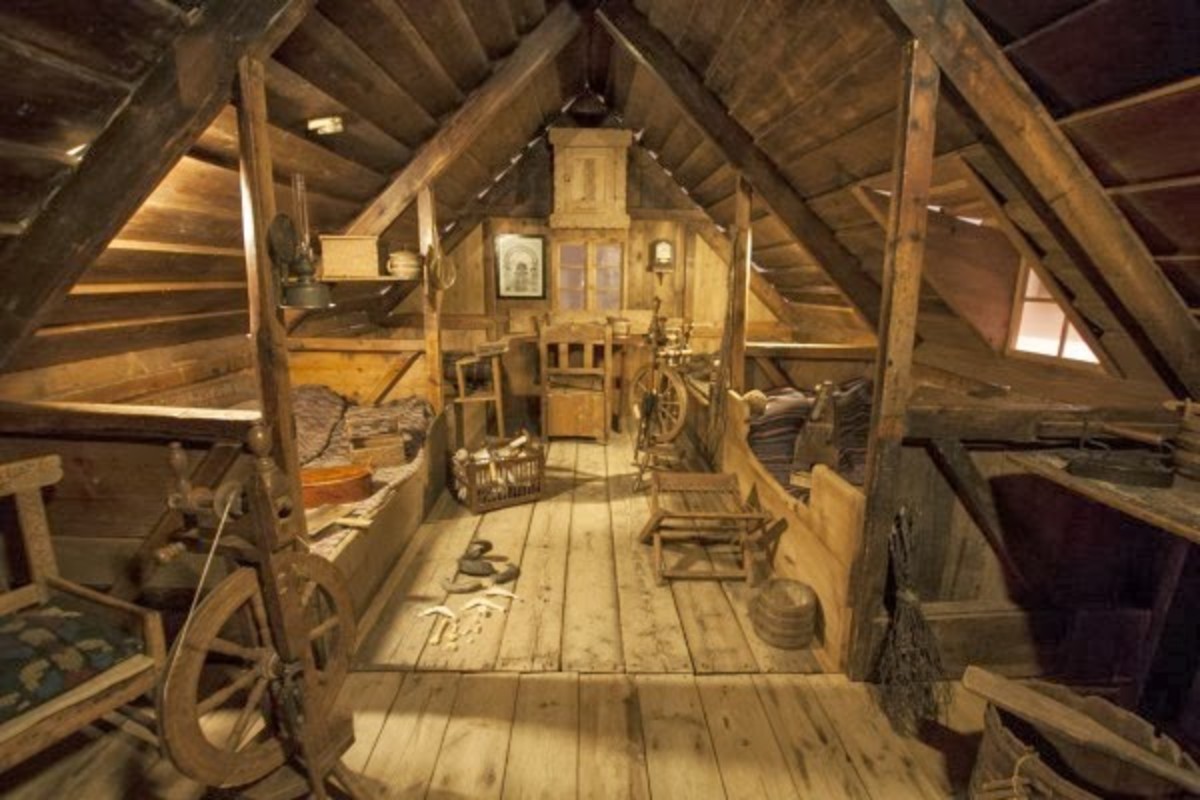 A baðstófa, communal living and sleeping room of roughly similar date to Agnes' life as an adult