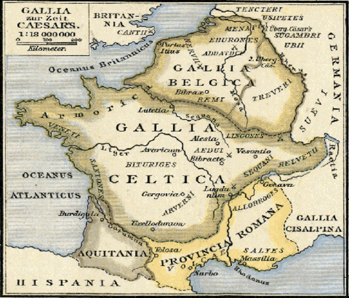 Map Of Gaul