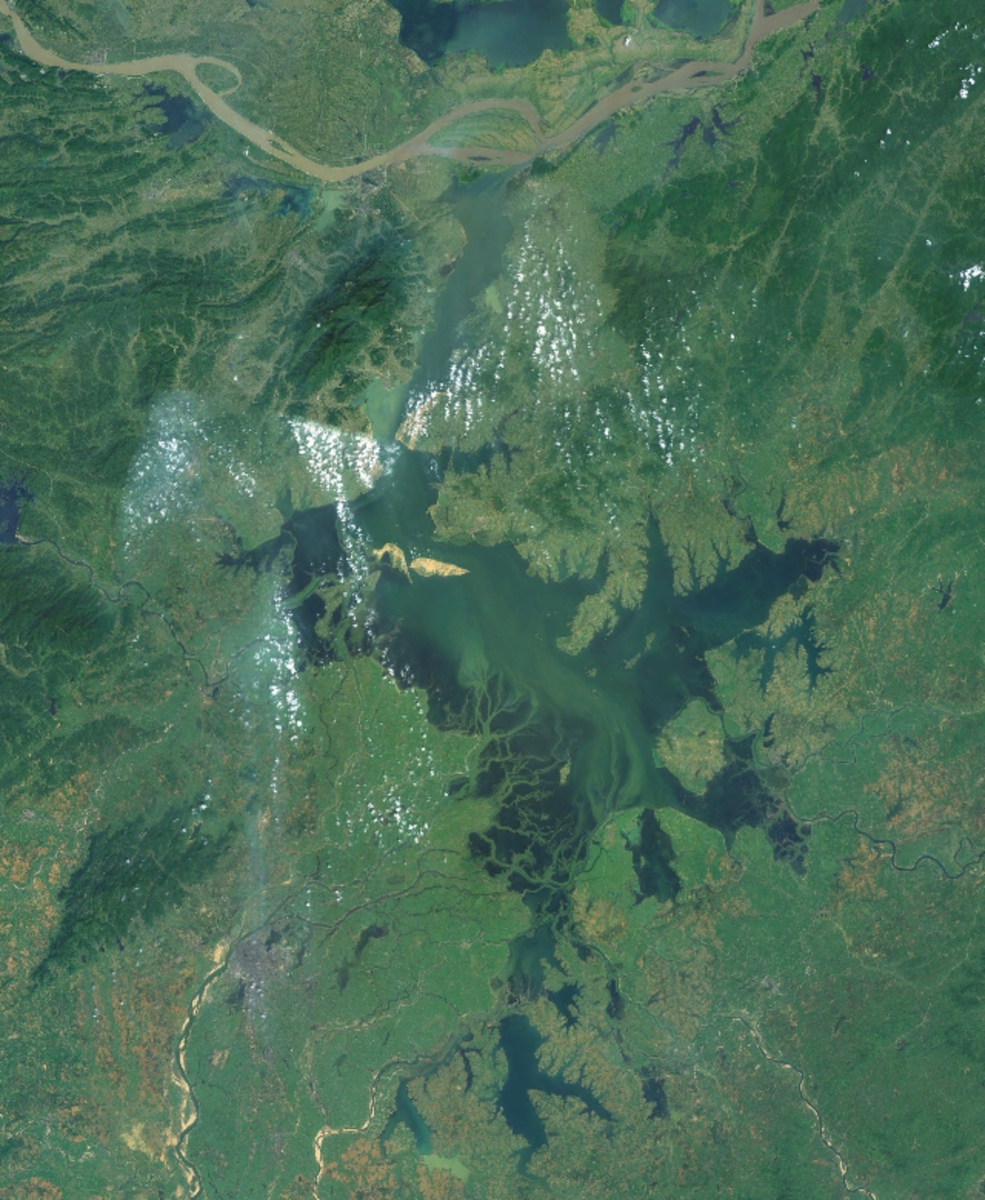 Satellite image of Poyang Lake