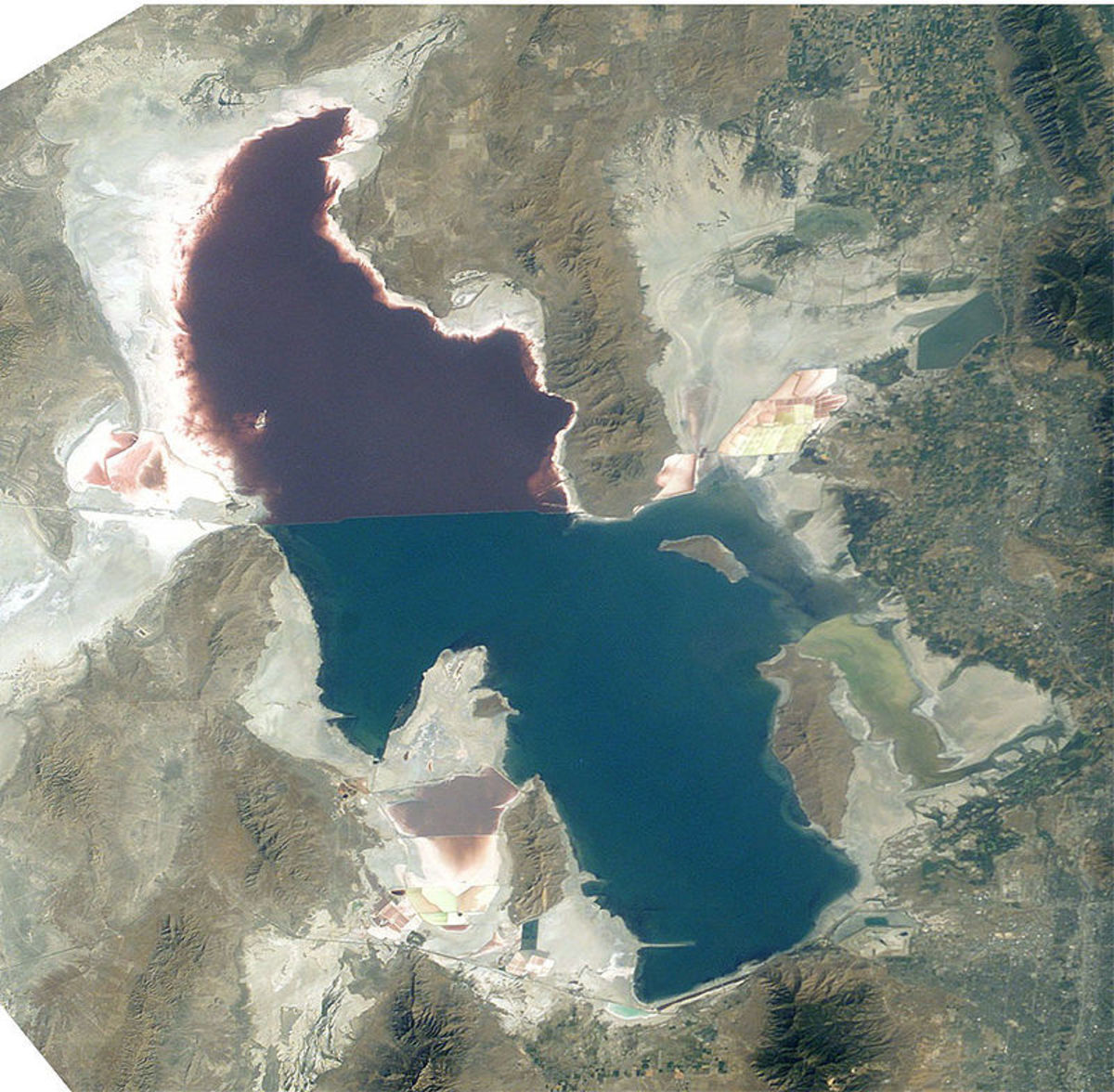 Orbital view of Great Salt Lake